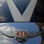 Yorkshire Wedding Cars - Bentley Arnage RL, emblem and ribbon. Based near Harrogate, North Yorkshire.