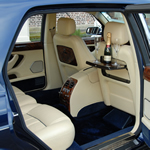 Yorkshire Wedding Cars - Bentley Arnage RL, legroom and Champagne. Based near Harrogate, North Yorkshire.