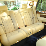 Yorkshire Wedding Cars - Bentley Arnage RL, rear seats. Based near Harrogate, North Yorkshire.